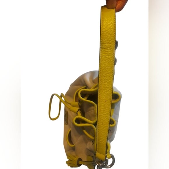 Coach Avery Canvas Drawstring Satchel Bag F28913 - Picture 10 of 15